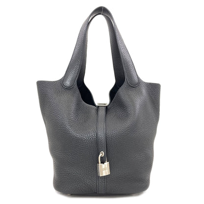 HERMES Picotin Lock MM SilverHardware Handbag Taurillon Clemence Ladies [Used]