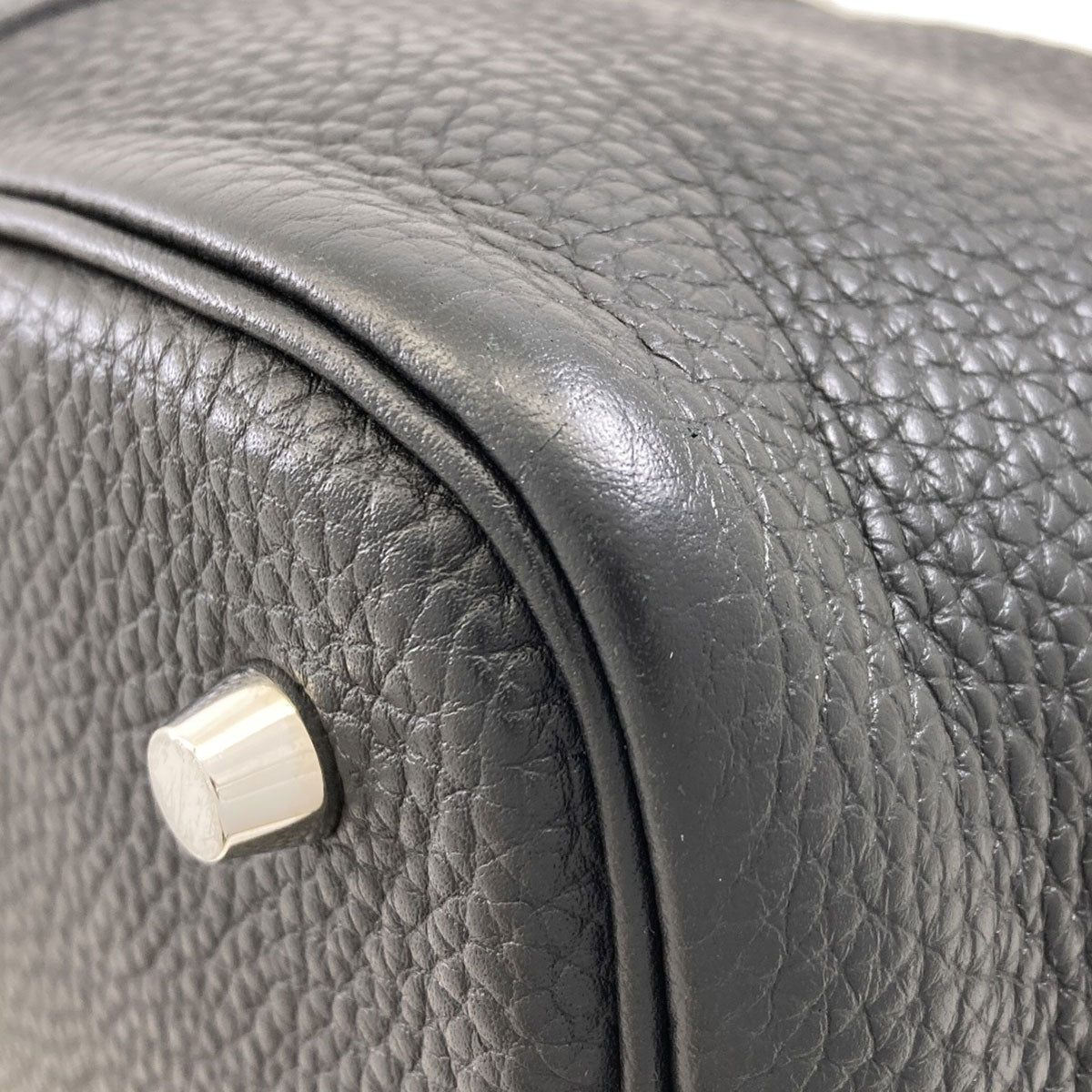 HERMES Picotin Lock MM SilverHardware Handbag Taurillon Clemence Ladies [Used]