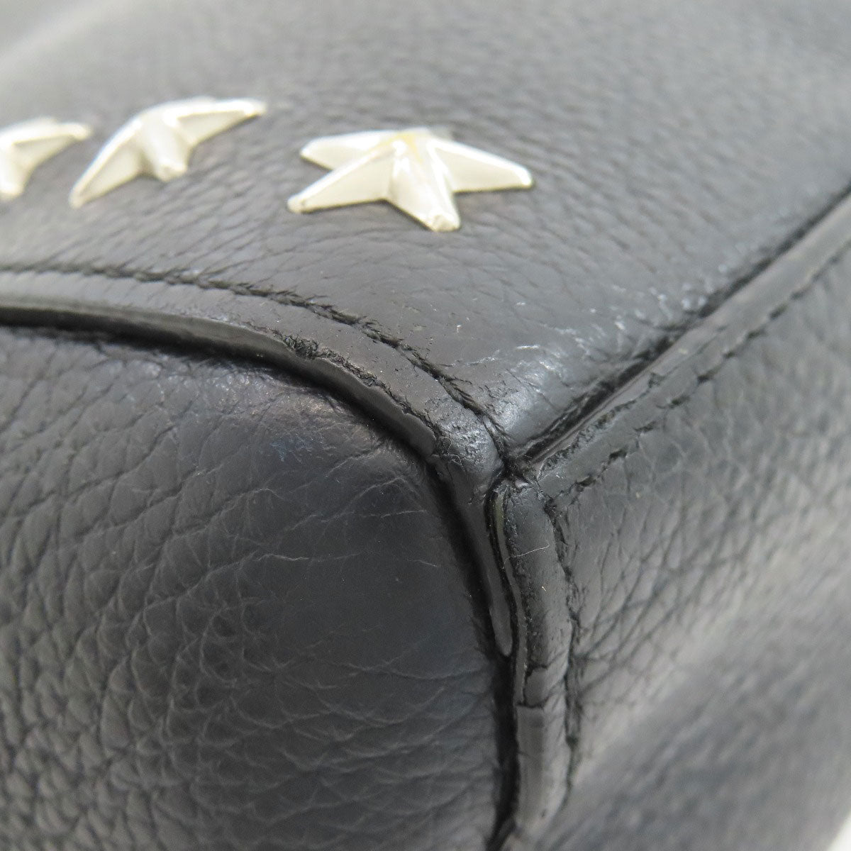 Jimmy Choo Studs star motif 2WAY Tote Bag Leather Ladies [Used]