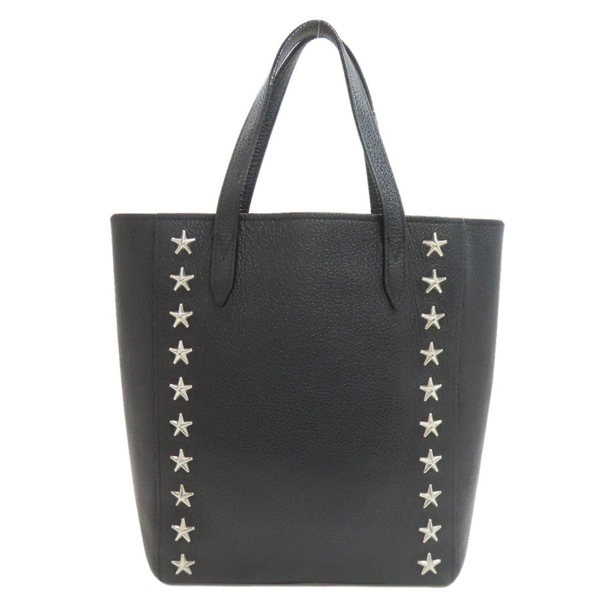 Jimmy Choo Studs star motif 2WAY Tote Bag Leather Ladies [Used]