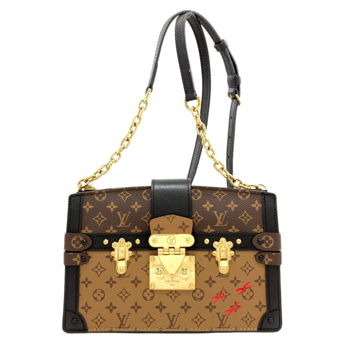 LOUIS VUITTON M43596 Trunk clutch Shoulder Bag Monogram reverse Ladies [Used]