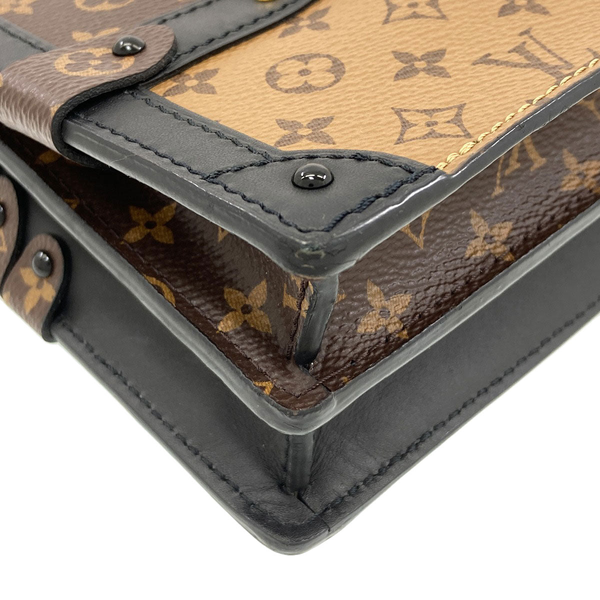 LOUIS VUITTON M43596 Trunk clutch Shoulder Bag Monogram reverse Ladies [Used]