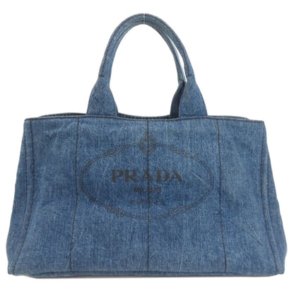 PRADA B1872B Canapa Handbag Denim Ladies [Used]