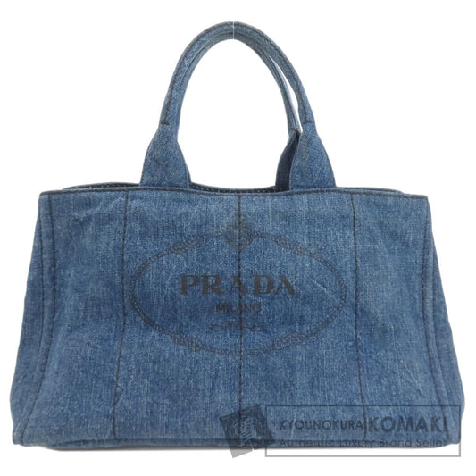 PRADA B1872B Canapa Handbag Denim Ladies [Used]