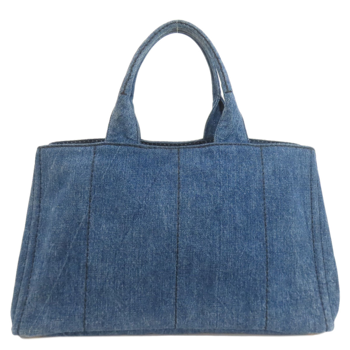 PRADA B1872B Canapa Handbag Denim Ladies [Used]