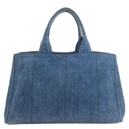 PRADA B1872B Canapa Handbag Denim Ladies [Used]