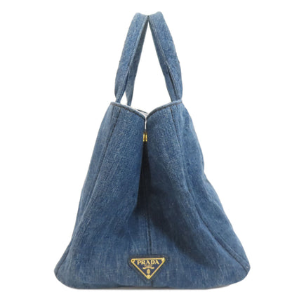 PRADA B1872B Canapa Handbag Denim Ladies [Used]
