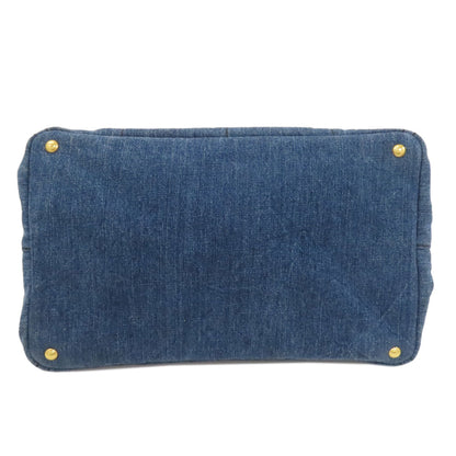 PRADA B1872B Canapa Handbag Denim Ladies [Used]