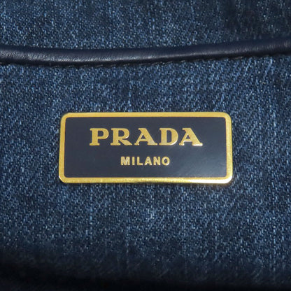 PRADA B1872B Canapa Handbag Denim Ladies [Used]
