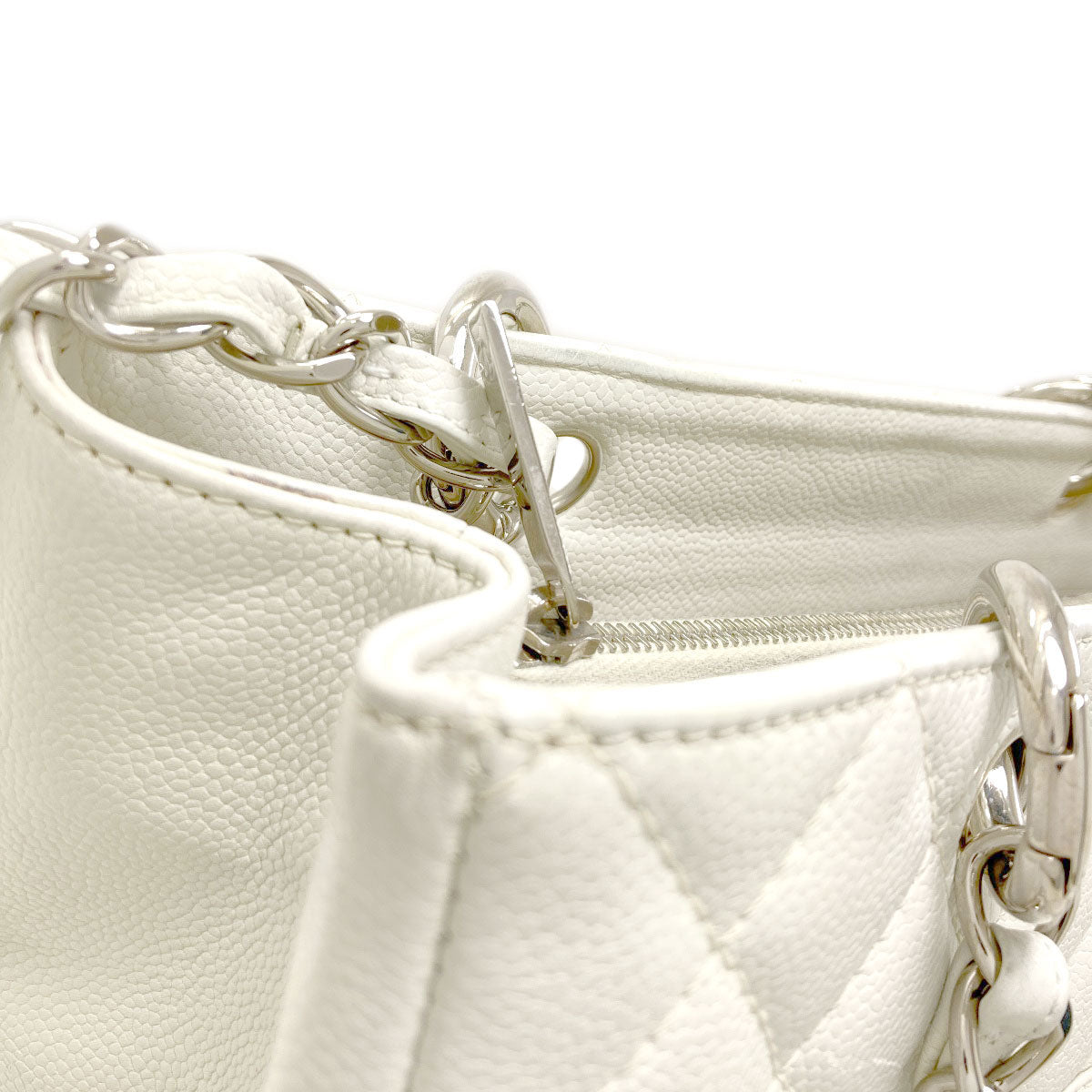 CHANEL COCO Mark Matelasse SilverHardware Tote Bag Grained Calfskin Skin Ladies [Used]