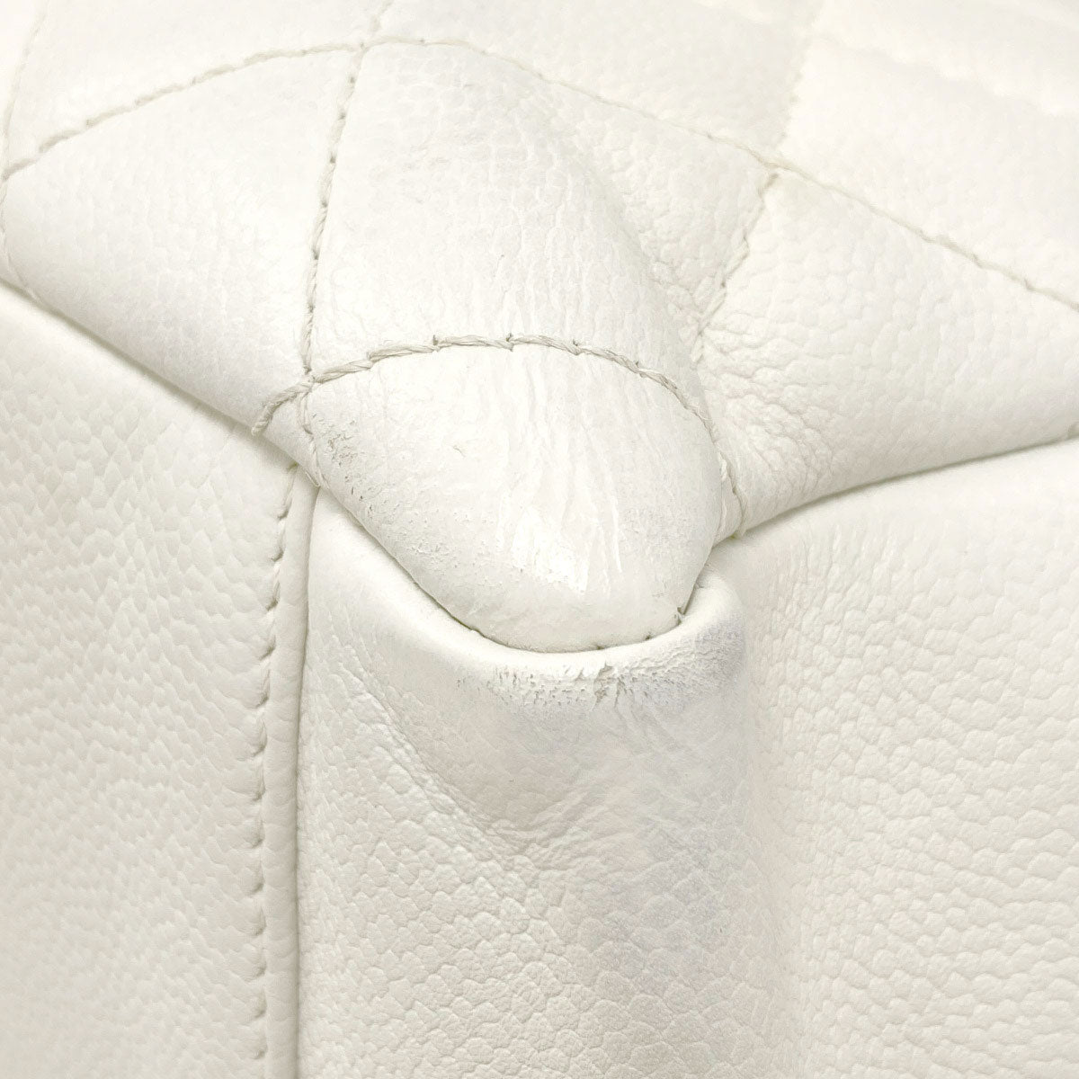 CHANEL COCO Mark Matelasse SilverHardware Tote Bag Grained Calfskin Skin Ladies [Used]