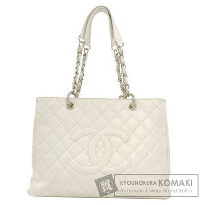 CHANEL COCO Mark Matelasse SilverHardware Tote Bag Grained Calfskin Skin Ladies [Used]