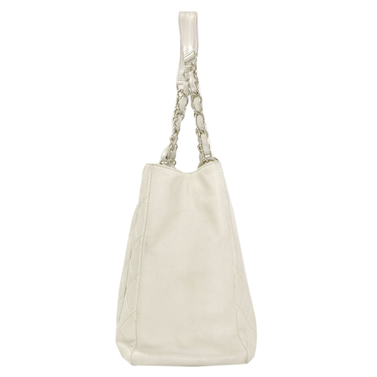 CHANEL COCO Mark Matelasse SilverHardware Tote Bag Grained Calfskin Skin Ladies [Used]