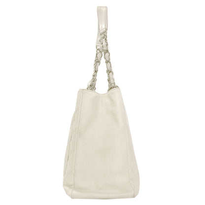 CHANEL COCO Mark Matelasse SilverHardware Tote Bag Grained Calfskin Skin Ladies [Used]