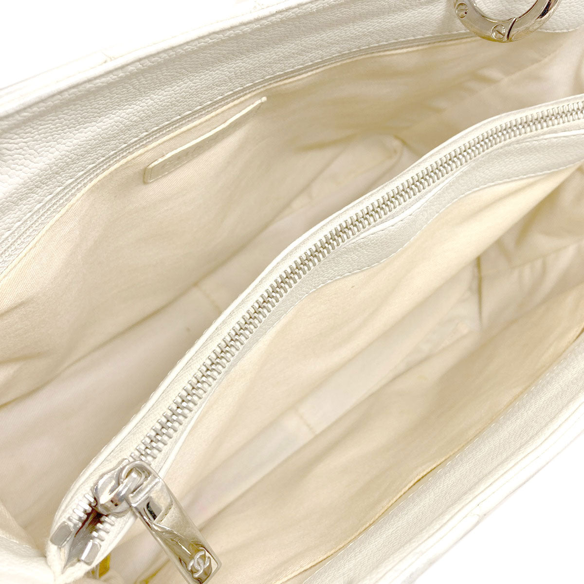 CHANEL COCO Mark Matelasse SilverHardware Tote Bag Grained Calfskin Skin Ladies [Used]