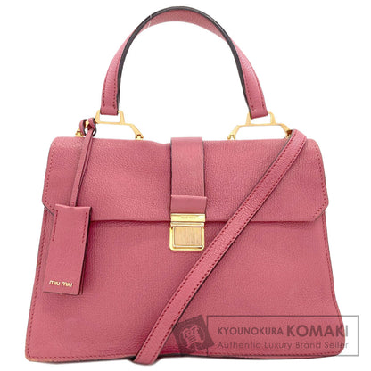 MIUMIU 2WAY Handbag Leather Ladies [Used]
