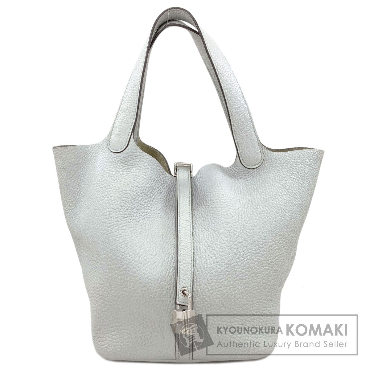 HERMES Picotin Lock MM SilverHardware Handbag Taurillon Clemence Ladies [Used]