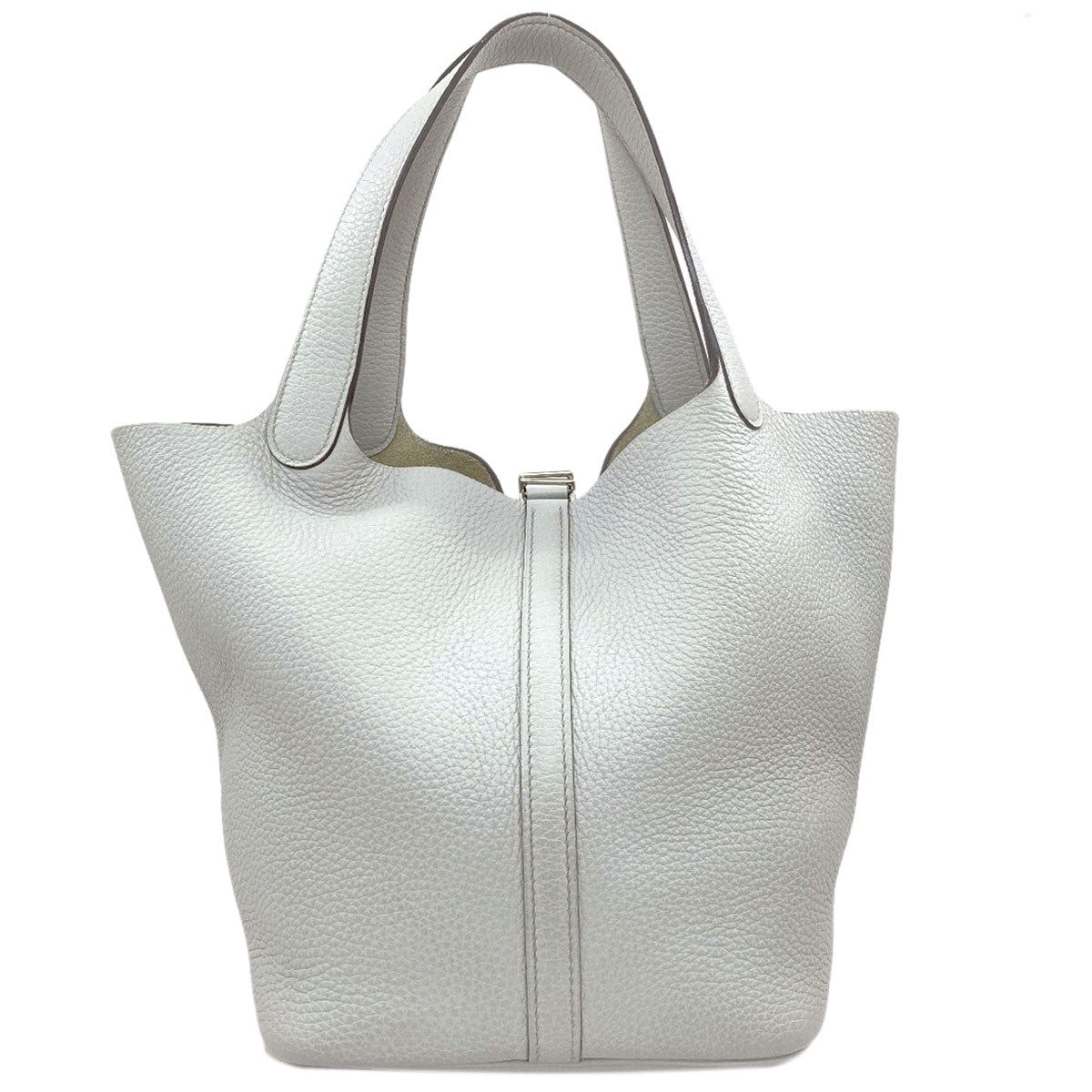 HERMES Picotin Lock MM SilverHardware Handbag Taurillon Clemence Ladies [Used]