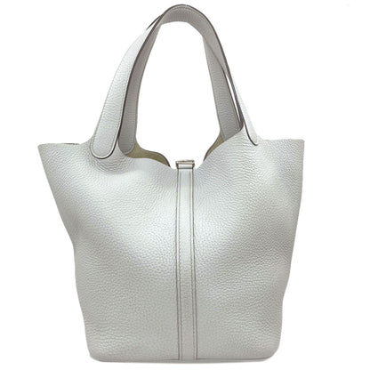 HERMES Picotin Lock MM SilverHardware Handbag Taurillon Clemence Ladies [Used]