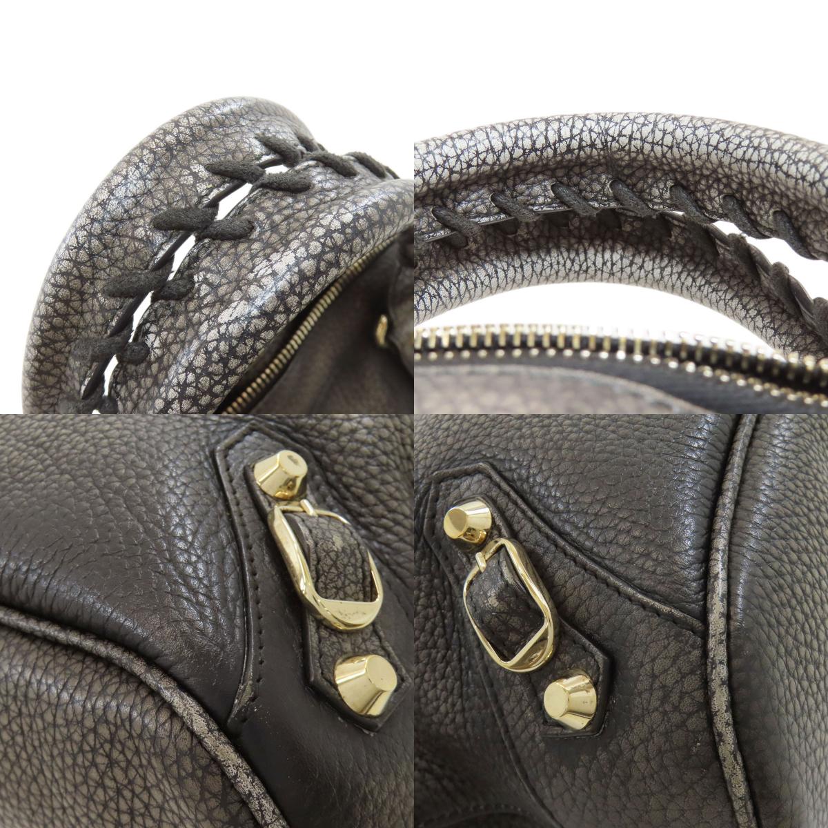 BALENCIAGA 319371 Classic Bowling 2WAY Handbag Calf Ladies [Used]