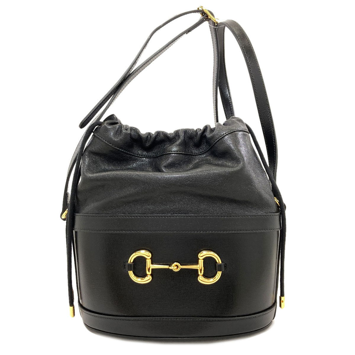 GUCCI 602118 Horsebit bucket bag Shoulder Bag Leather Ladies [Used]