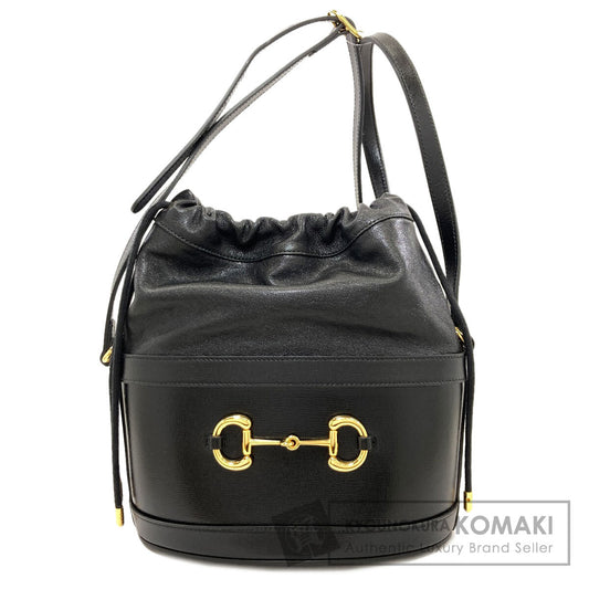 GUCCI 602118 Horsebit bucket bag Shoulder Bag Leather Ladies [Used]