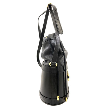 GUCCI 602118 Horsebit bucket bag Shoulder Bag Leather Ladies [Used]