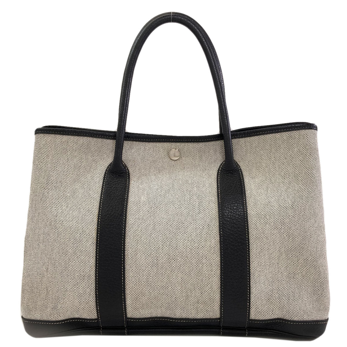 HERMES Garden Party PM Silver Hardware Handbag Tower ash BufflLadies [Used]