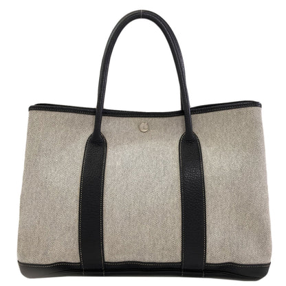 HERMES Garden Party PM Silver Hardware Handbag Tower ash BufflLadies [Used]