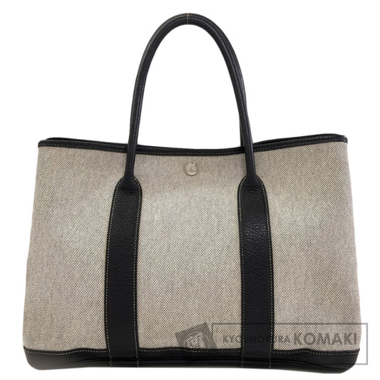 HERMES Garden Party PM Silver Hardware Handbag Tower ash BufflLadies [Used]
