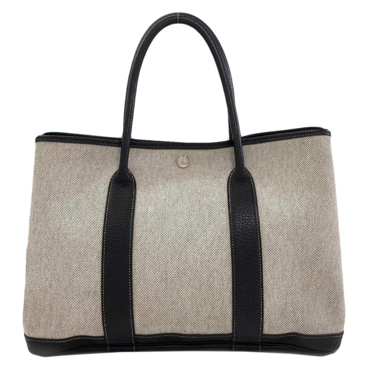 HERMES Garden Party PM Silver Hardware Handbag Tower ash BufflLadies [Used]