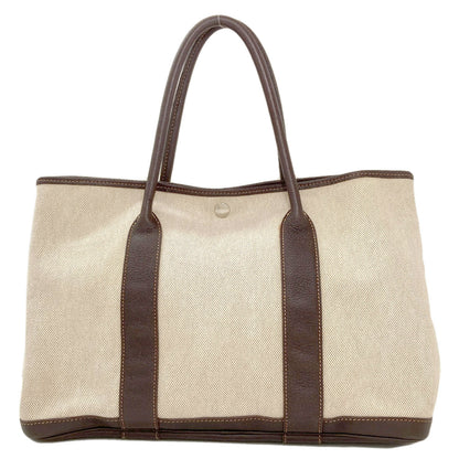 HERMES Garden Party PM Maron SilverHardware Handbag Tower ash BufflLadies [Used]