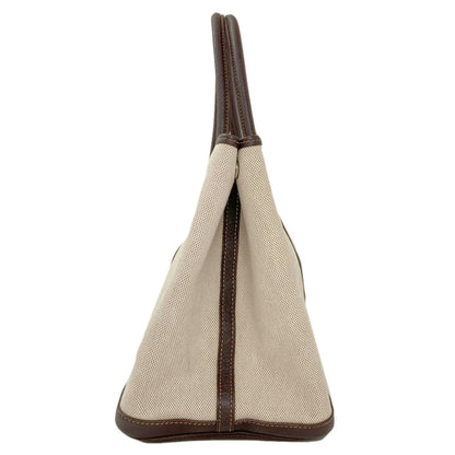 HERMES Garden Party PM Maron SilverHardware Handbag Tower ash BufflLadies [Used]