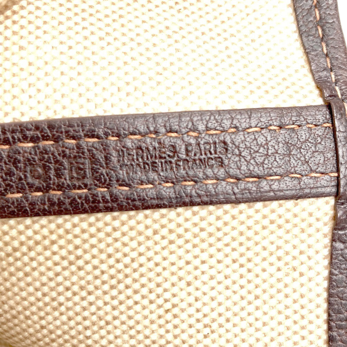HERMES Garden Party PM Maron SilverHardware Handbag Tower ash BufflLadies [Used]