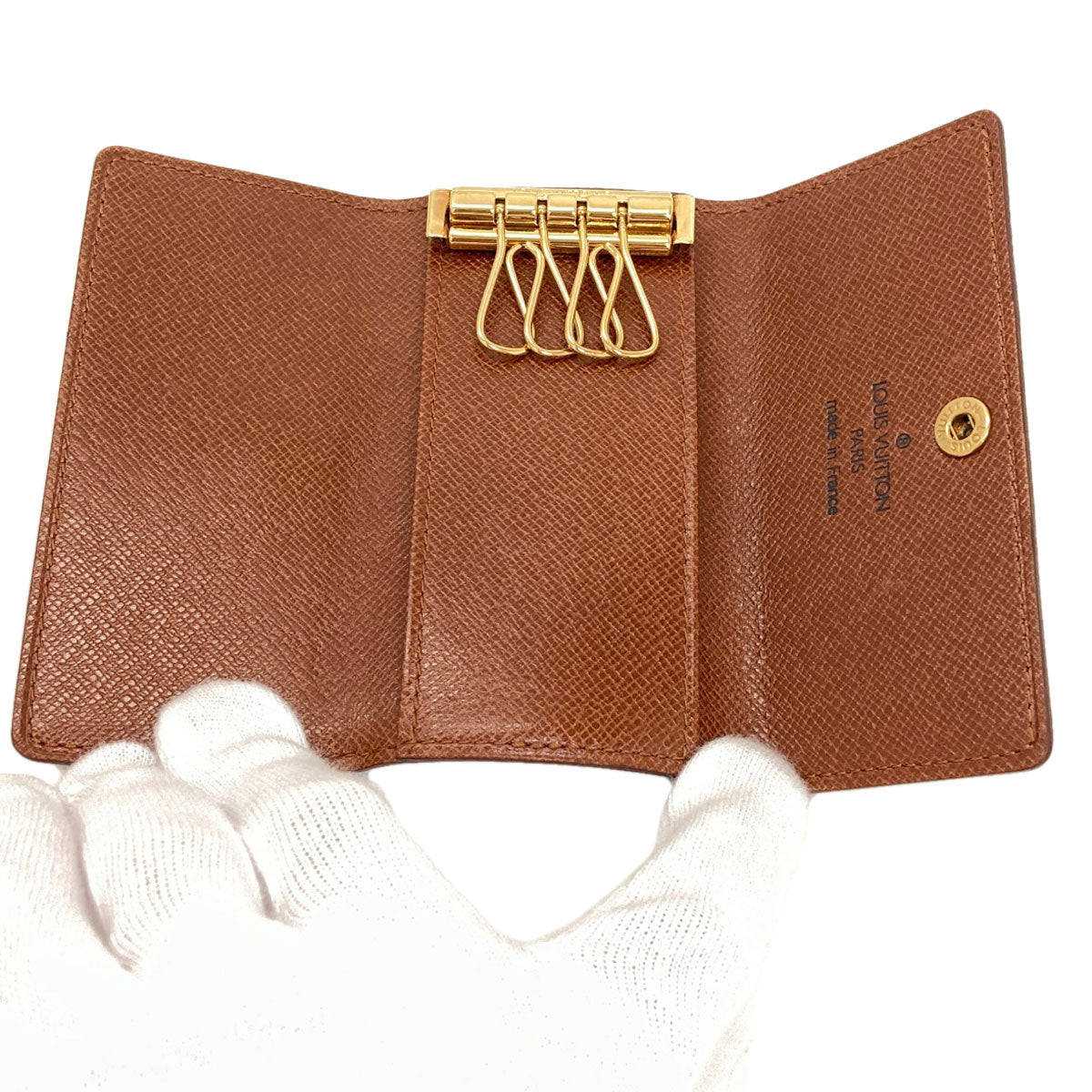 LOUIS VUITTON M62631 Multicles4 key holder Monogram canvas Ladies [Used]