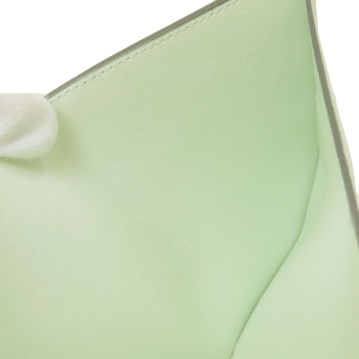 HERMES Bearn Compact Veil Fizz SilverHardware Bifold Wallet with Coin Pocket Epsom Ladies [Used]