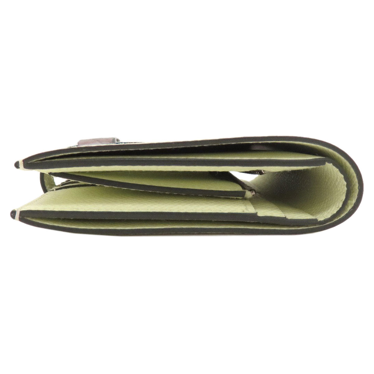 HERMES Bearn Compact Veil Fizz SilverHardware Bifold Wallet with Coin Pocket Epsom Ladies [Used]