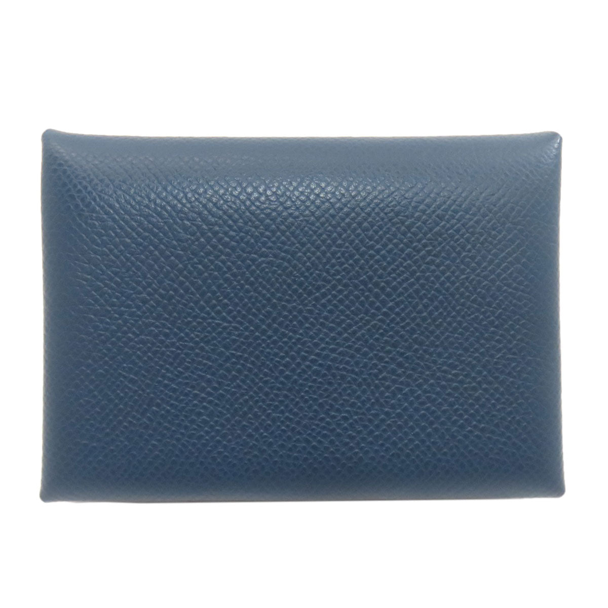 HERMES Calvi Duo Verso SilverHardware Card Case Calf Ladies [Used]