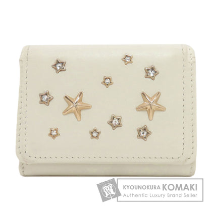 Jimmy Choo Star motif studs Tri-fold wallet (with Coin Pocket) Leather Ladies [Used]