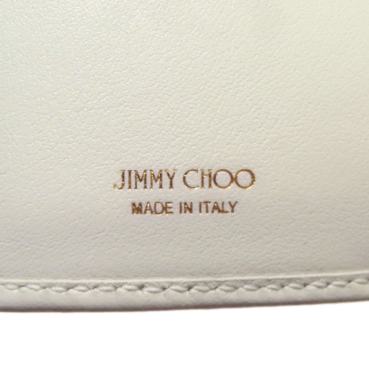 Jimmy Choo Star motif studs Tri-fold wallet (with Coin Pocket) Leather Ladies [Used]
