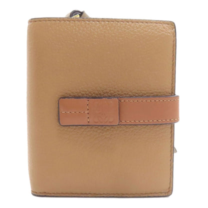 LOEWE anagram Bifold Wallet with Coin Pocket Leather Ladies [Used]