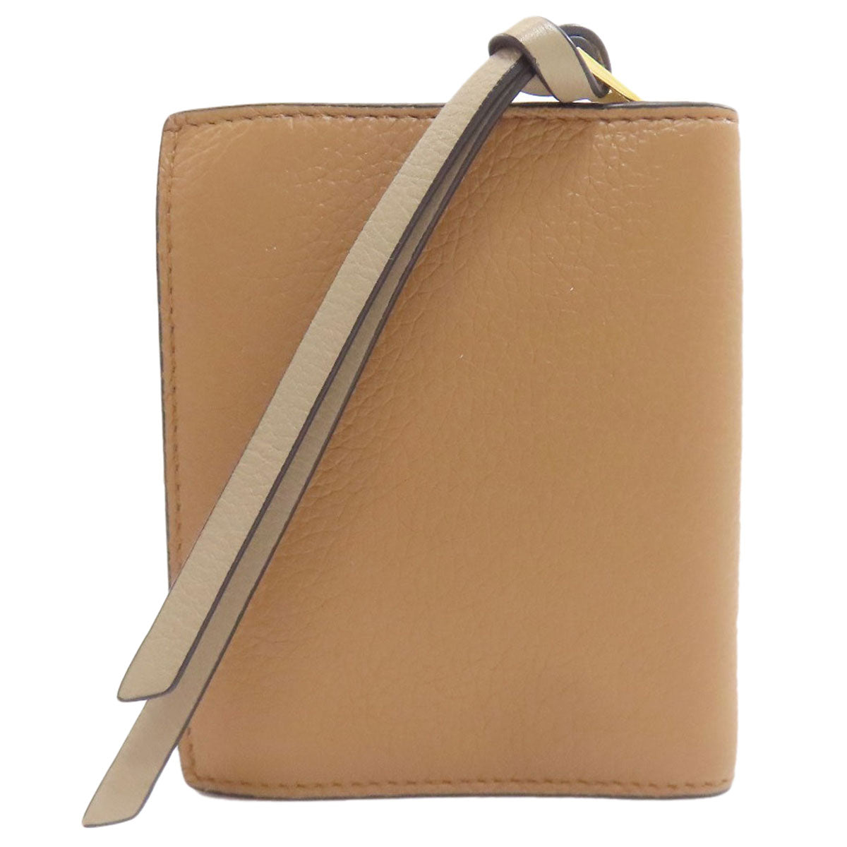 LOEWE anagram Bifold Wallet with Coin Pocket Leather Ladies [Used]