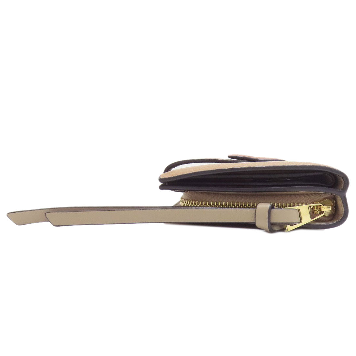 LOEWE anagram Bifold Wallet with Coin Pocket Leather Ladies [Used]