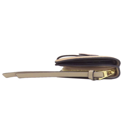 LOEWE anagram Bifold Wallet with Coin Pocket Leather Ladies [Used]