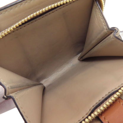 LOEWE anagram Bifold Wallet with Coin Pocket Leather Ladies [Used]