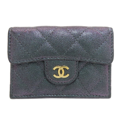 CHANEL Matelasse COCO Mark GoldHardware Tri-fold wallet (with Coin Pocket) Calf Ladies [Used]