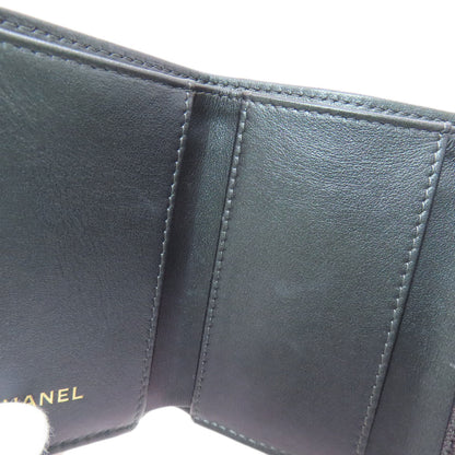 CHANEL Matelasse COCO Mark GoldHardware Tri-fold wallet (with Coin Pocket) Calf Ladies [Used]