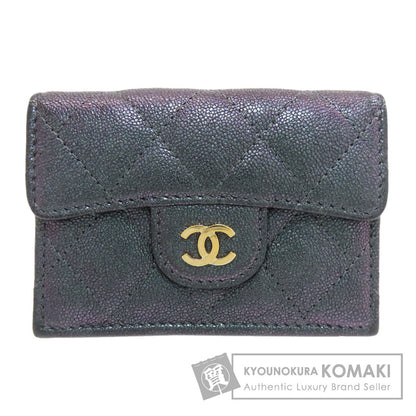 CHANEL Matelasse COCO Mark GoldHardware Tri-fold wallet (with Coin Pocket) Calf Ladies [Used]