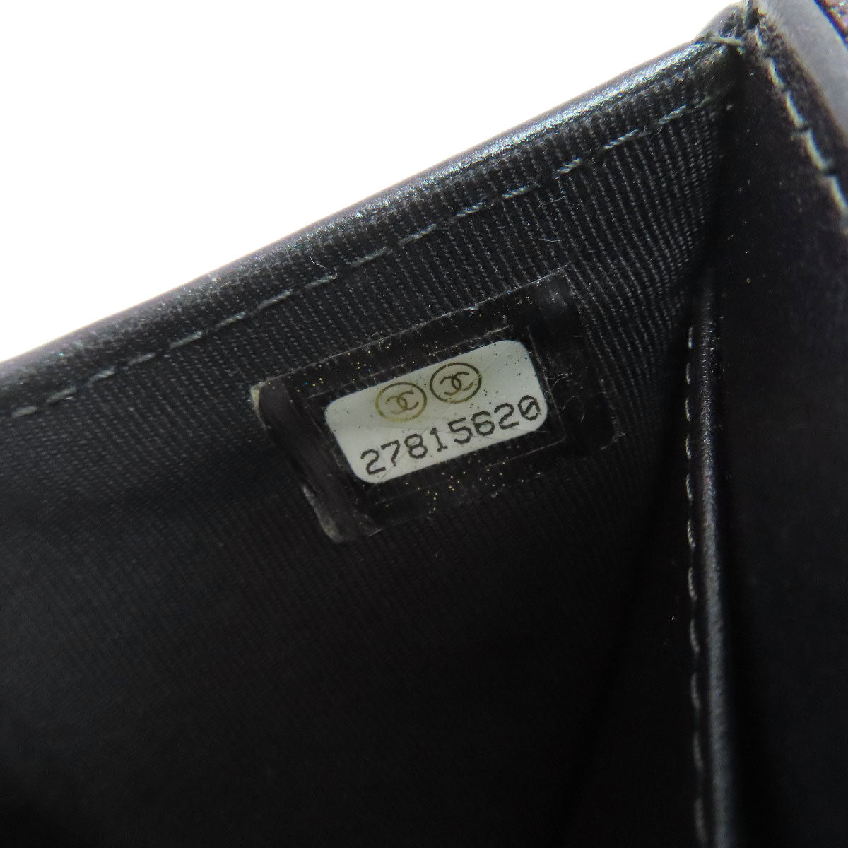CHANEL Matelasse COCO Mark GoldHardware Tri-fold wallet (with Coin Pocket) Calf Ladies [Used]