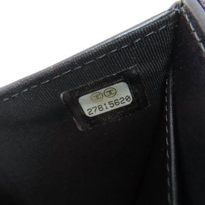 CHANEL Matelasse COCO Mark GoldHardware Tri-fold wallet (with Coin Pocket) Calf Ladies [Used]